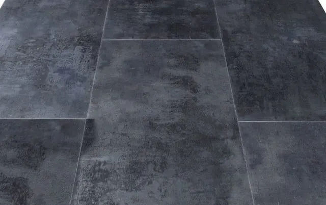 Stone effect luxury vinyl tiles