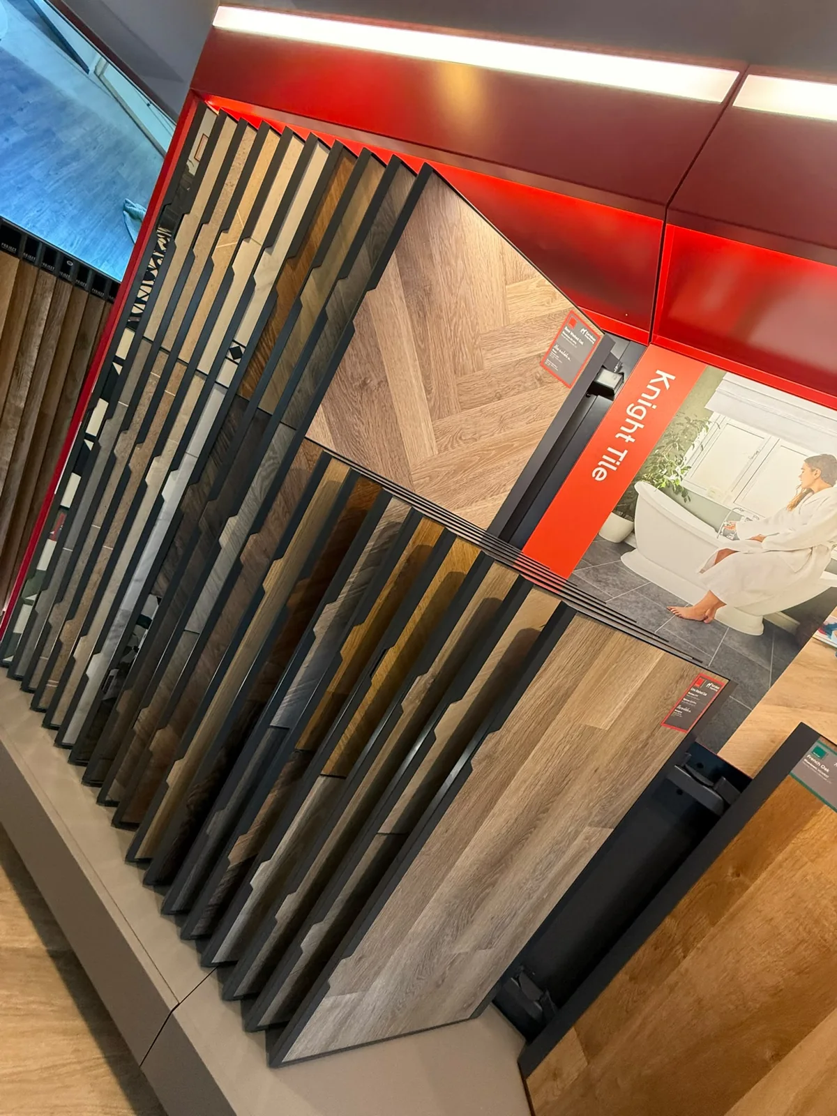Karndean Knight Tile displays in our showroom