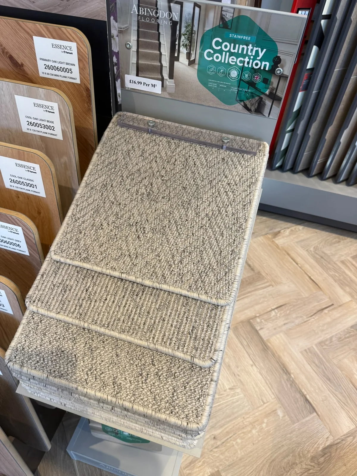 Abingdon Country Collection carpet samples