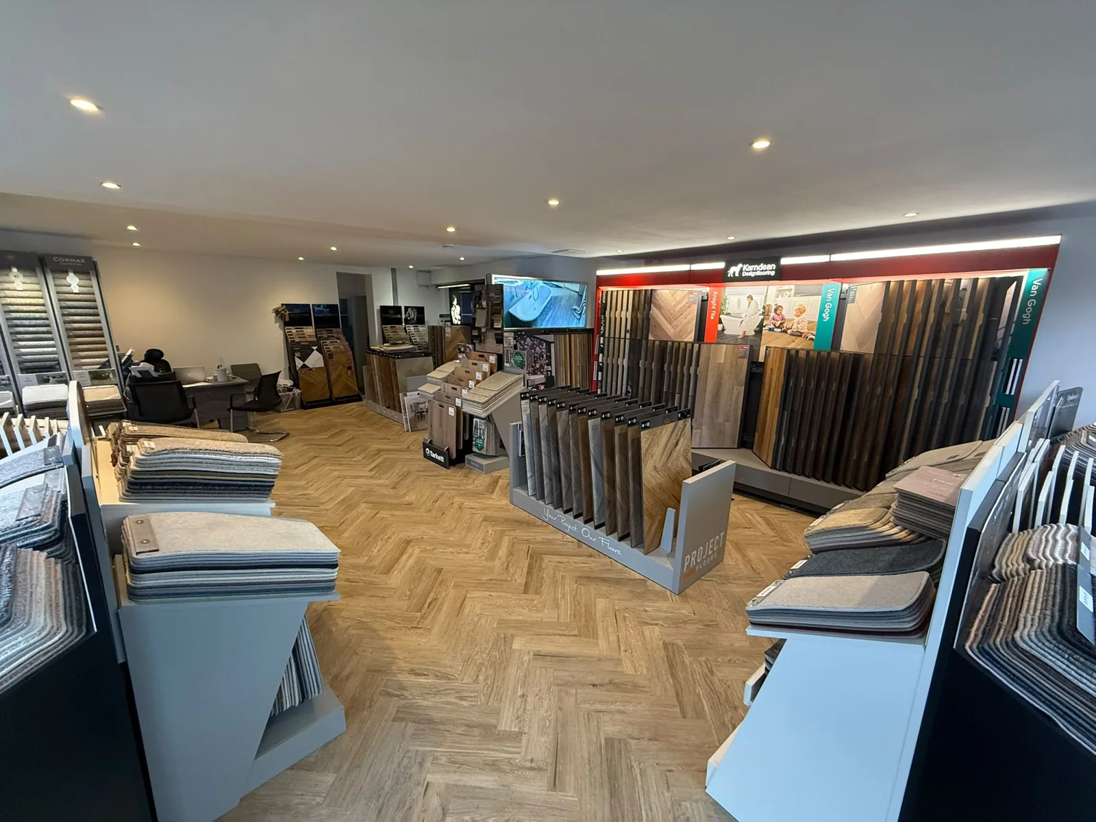 Inside the Northenden showroom